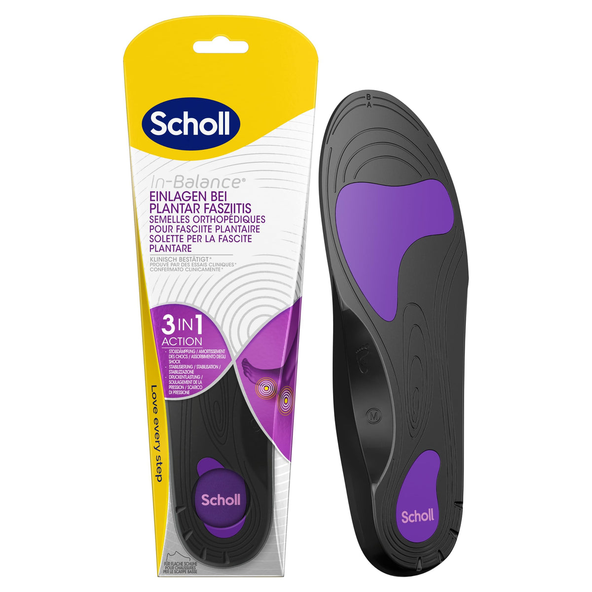 Scholl In-Balance Einlegesohlen M, bei Plantar Fasziitis (1 Paar)