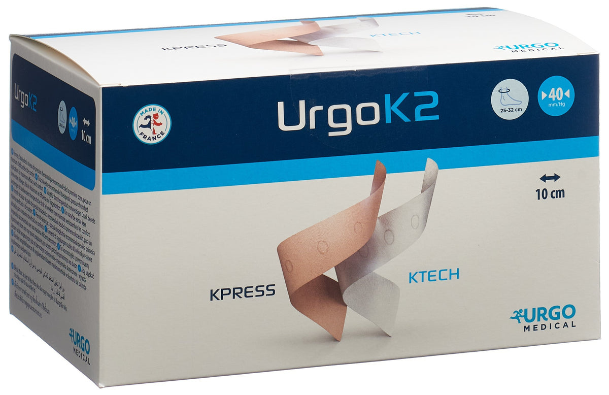Urgo K2 Lite 2-Lagen-Kompressionssystem, Format 25-32/10cm, 40mm/Hg (2 Stk)