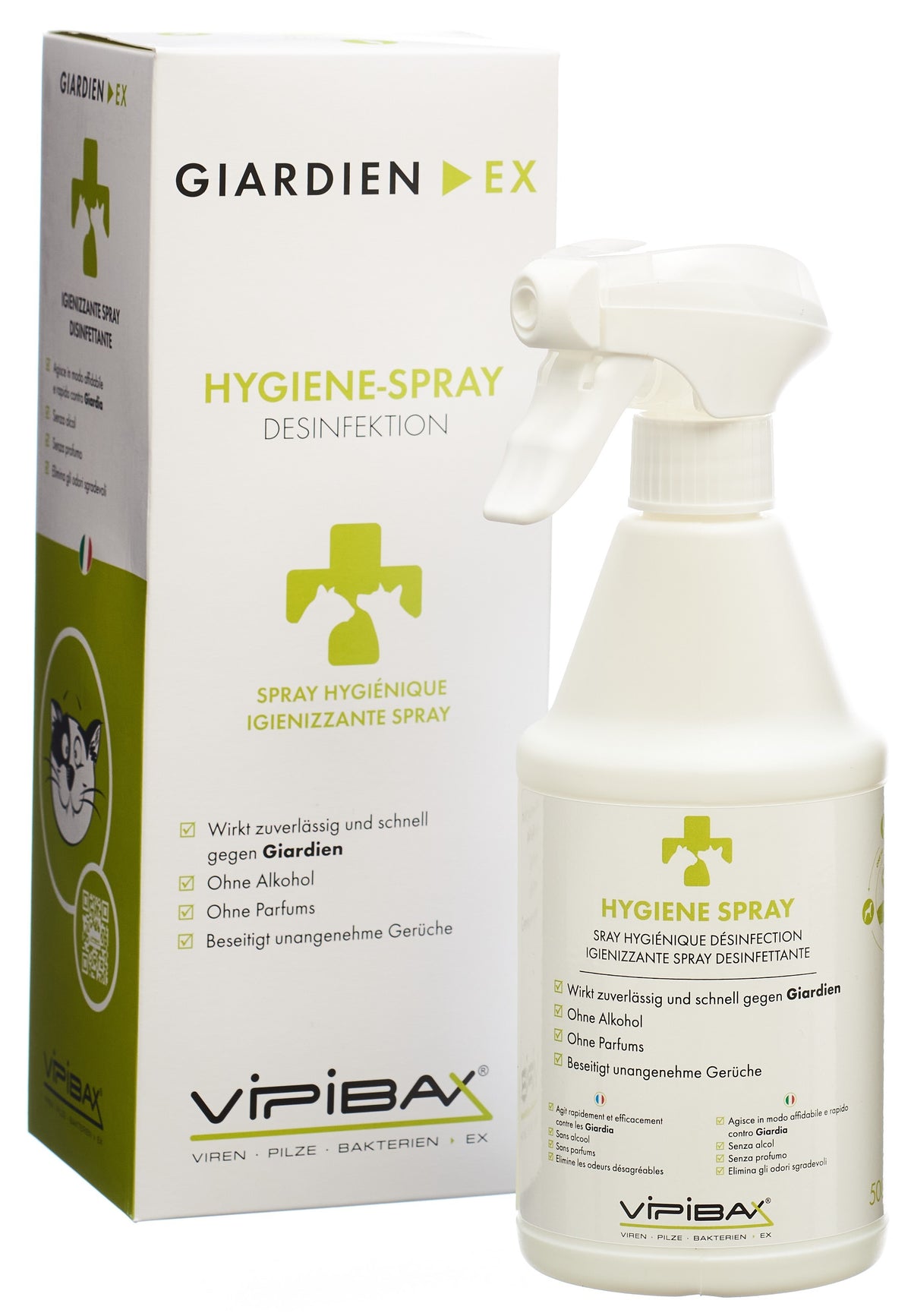 VIPIBAX GIARDIEN EX Hygiene-Spray zur Oberflächendesinfektion (500ml)