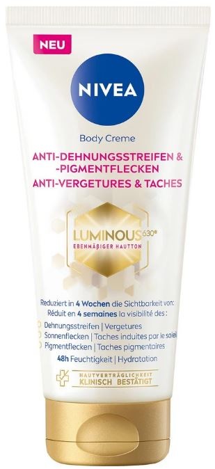 NIVEA Luminous Body Creme Anti-Dehnungsstreifen & Pigmentflecken (200ml)