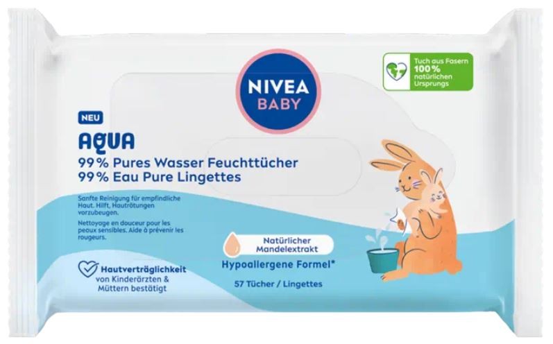 Nivea Baby AQUA Feuchttücher (57 Stk)