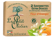 Le Petit Olivier Extra Mild Soap Bars Orange Blossom (2x100g)
