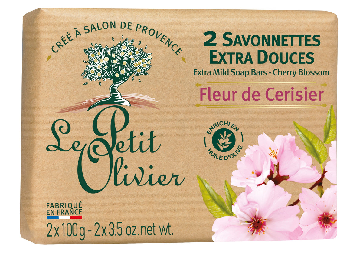 Le Petit Olivier Saponette Extra Delicate Fiore di Ciliegio (2x100g)
