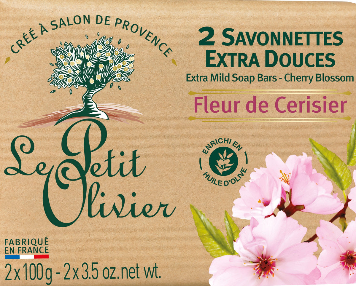 Le Petit Olivier Saponette Extra Delicate Fiore di Ciliegio (2x100g)