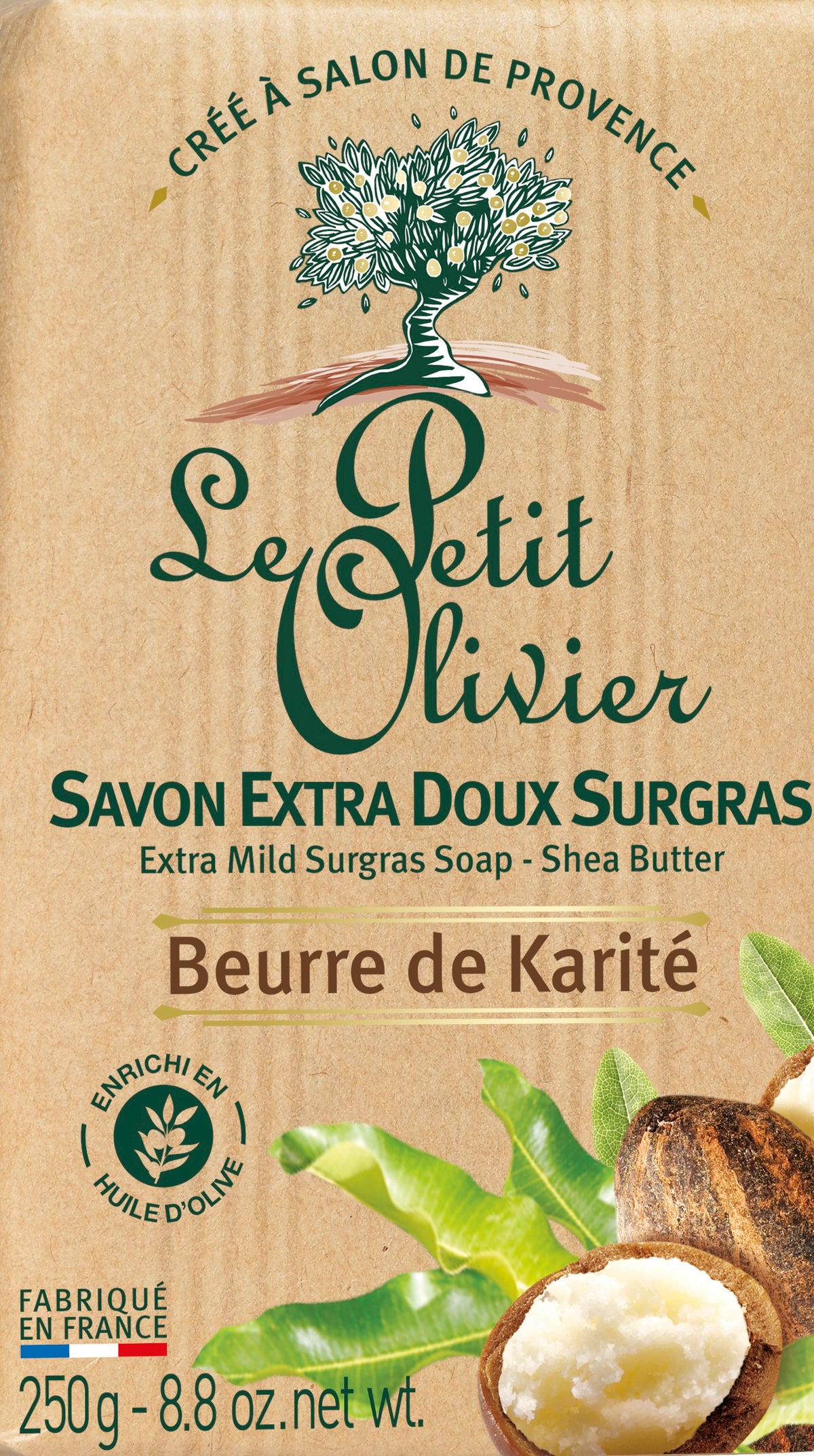 Le Petit Olivier Savon Extra Doux Surgras Beurre de Karité (250g)