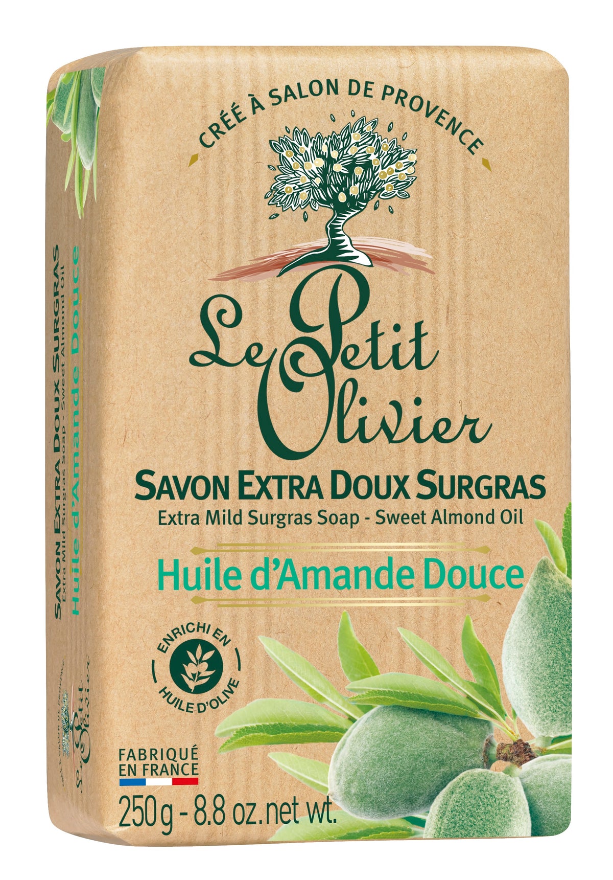Le Petit Olivier Extra Mild Superfatted Soap Sweet Almond Oil (250g)