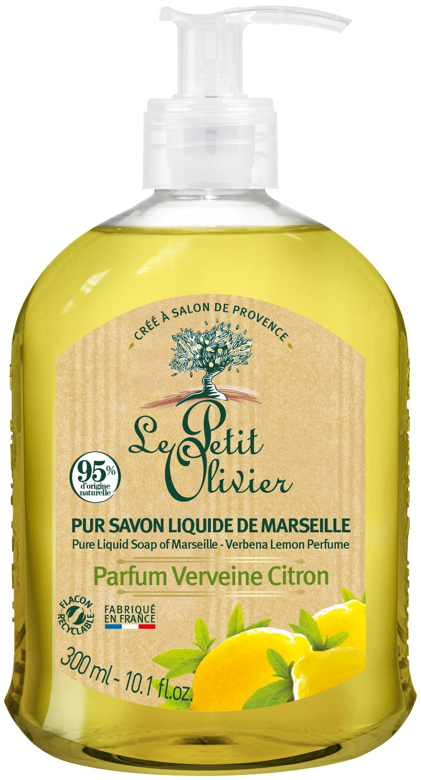 Le Petit Olivier Pur Savon Liquide de Marseille Verveine Citron (300ml)