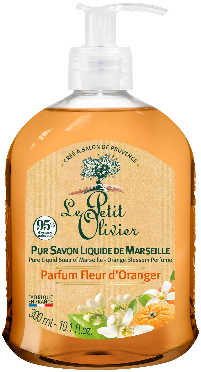 Le Petit Olivier Sapone Liquido di Marsiglia Fiori d'Arancio (300ml)