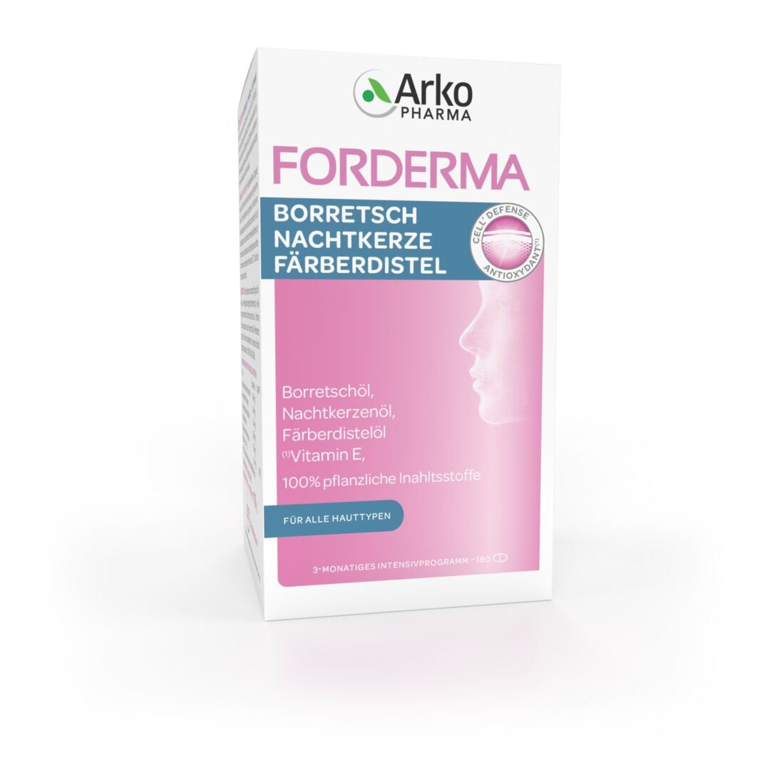 Arkopharma Forderma Borretsch, Nachtkerze & Färberdistel Kapseln (180 Stk)