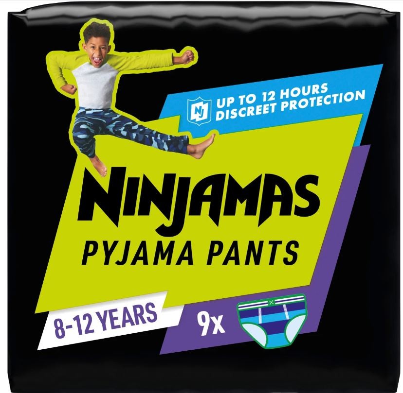 Pampers Ninjamas Pyjama Pants für Jungs, 8-12 Jahre (9 Stk)