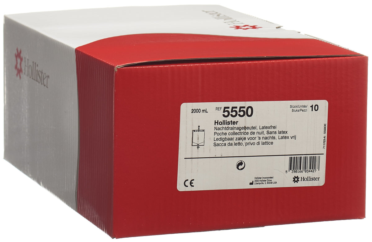 Hollister Urostomie Nachtdrainagebeutel 2l, unsteril (10 Stk)