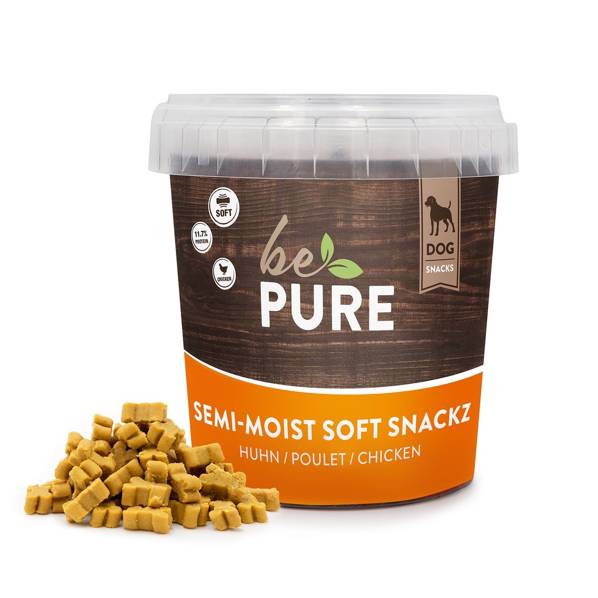 bePure Semi​-​Moist Soft Snackz mit Huhn (500g)
