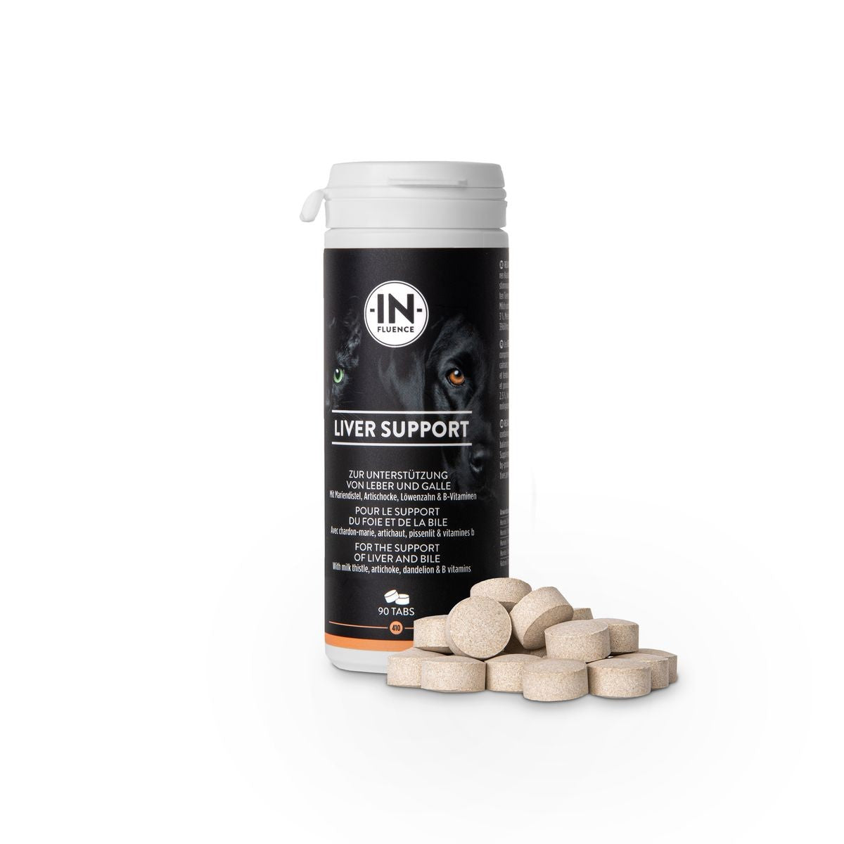 IN​-​FLUENCE Liver Support Kautabletten für Hunde und Katzen (90 Stk)
