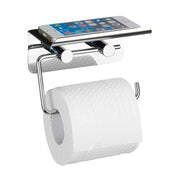WENKO Edelstahl Toilettenpapierhalter mit Ablage (1 Stk)