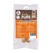 bePure Hautknochen Strauss für Hunde M (12cm)