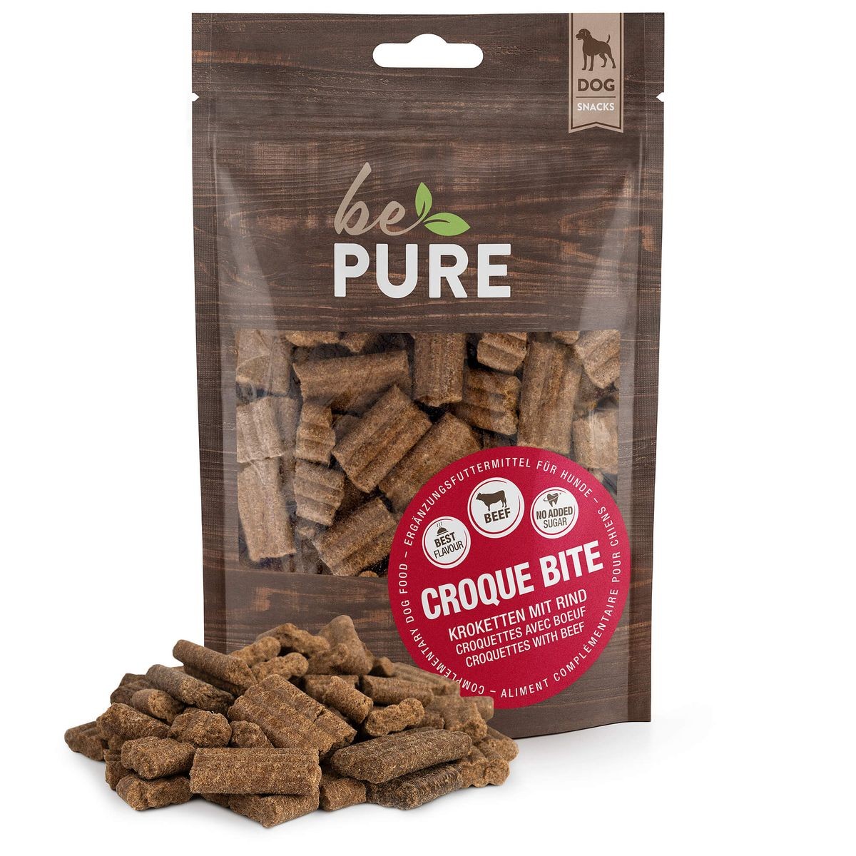 bePure Croque Bite mit Rind für Hunde (300g)