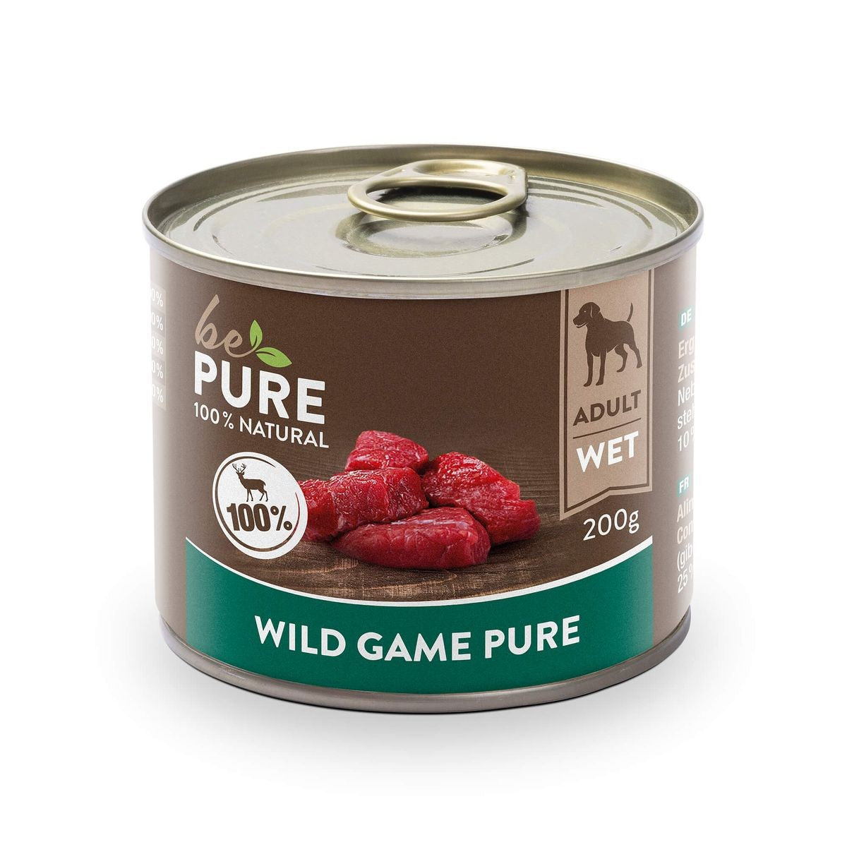 bePure Wild Game pure mit Wild, Nassfutter für Hunde (200g)