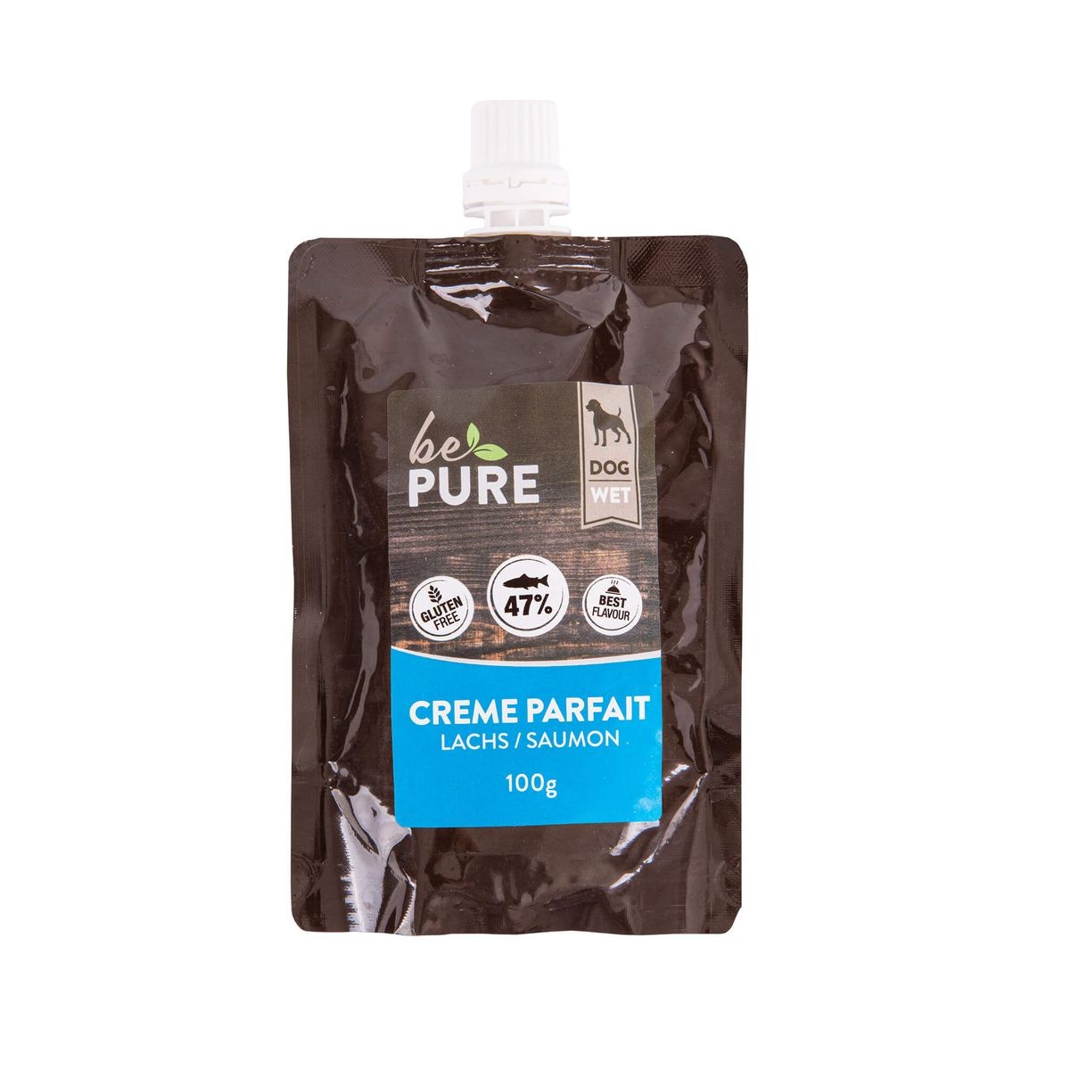 bePure Crème Parfait mit Lachs für Hunde (100g)