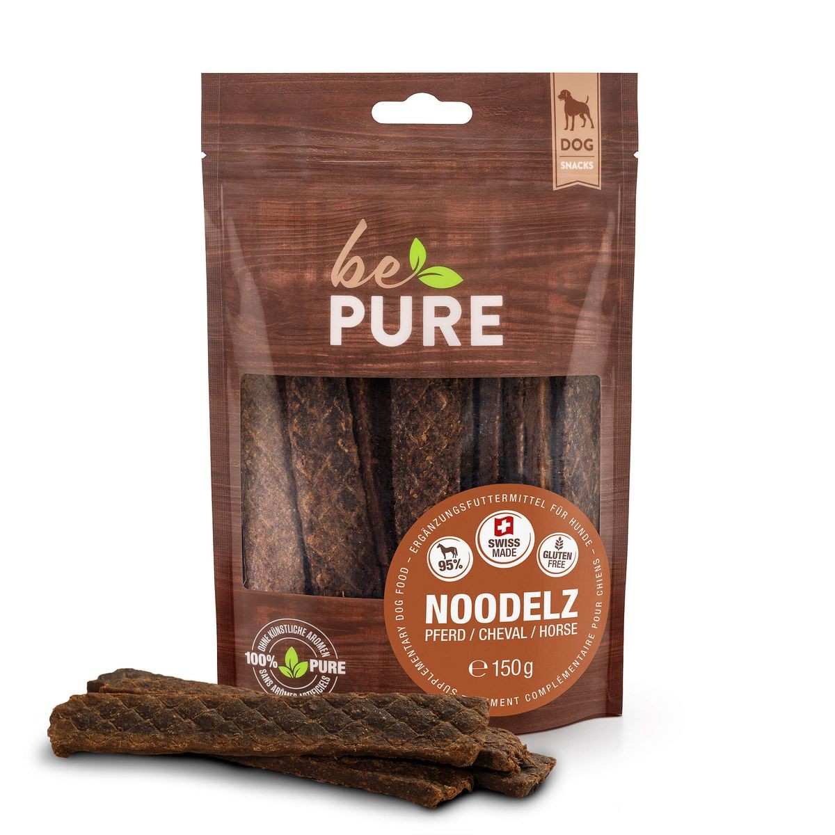 bePure Noodelz mit Pferd für Hunde (150g)