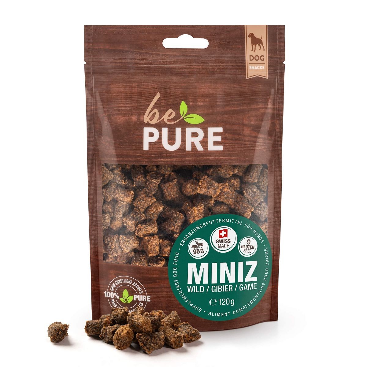 bePure Miniz mit Wild für Hunde (120g)