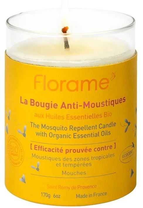 Florame Bio Mückenkerze mit ätherische Öle (170g)