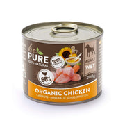bePure Organic Chicken mit Bio-Huhn und Karotten, Nassfutter für Hunde (200g)