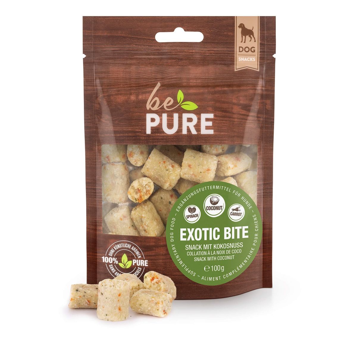 bePure Exotic Bite mit Kokos für Hunde (100g)