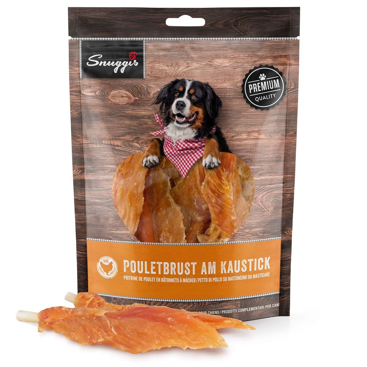 Snuggis Pouletbrust am Kaustick für Hunde (300g)
