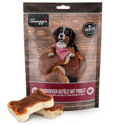 Snuggis Kauknochen gefüllt mit Poulet für Hunde (300g)