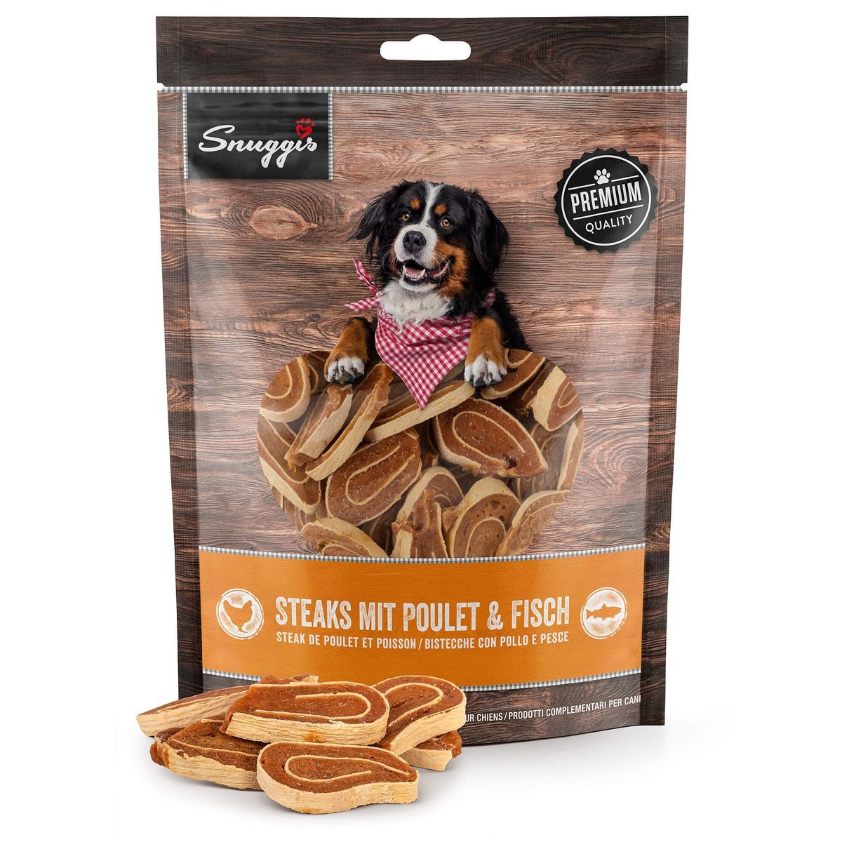 Snuggis Steaks mit Poulet ​& Fisch für Hunde (400g)