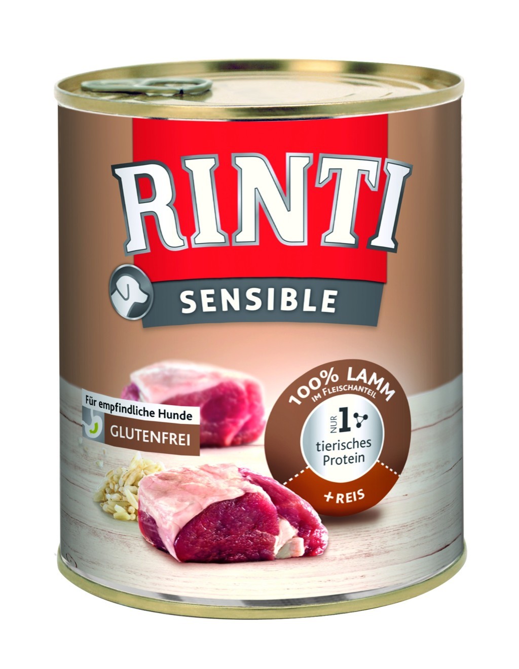 Rinti Sensible Hundefutter mit Lamm und Reis (800g)