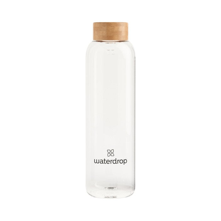 waterdrop Glass Bottle Transparent (1 Stk)