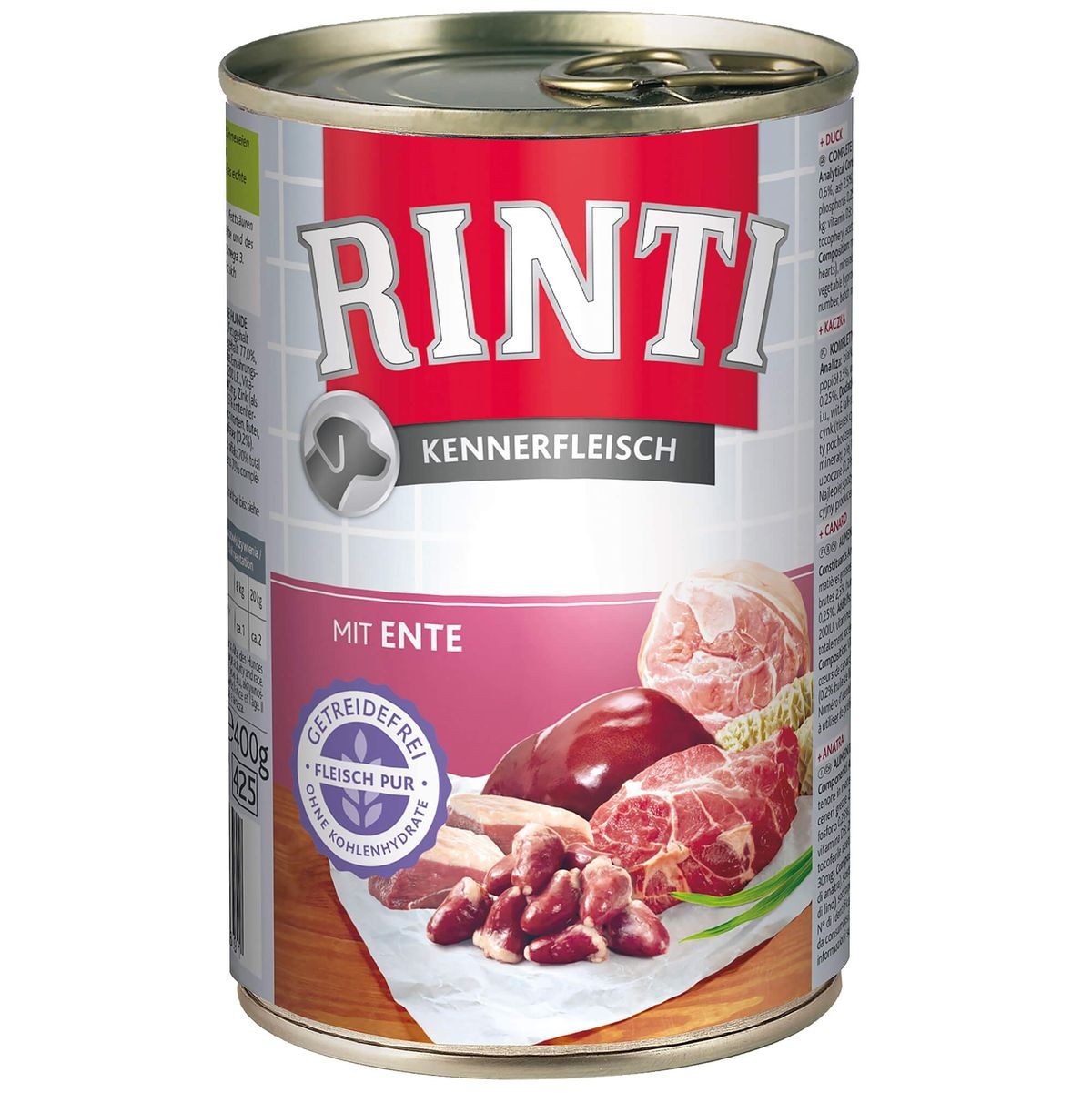 Rinti Kennerfleisch Ente für Hunde (400g)