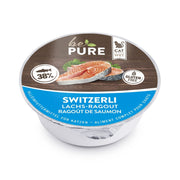 bePure Switzerli mit Lachs​-​Ragout für Katzen (85g)
