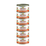 Almo Nature HFC Natural Megapack Nassfutter für Katzen mit Huhn und Kürbis (6x70g)