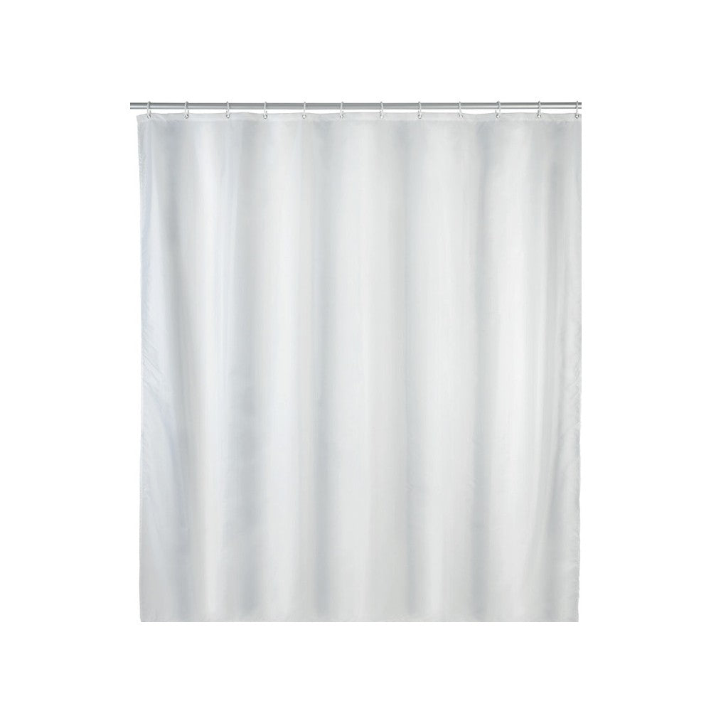WENKO Duschvorhang Uni Weiss Polyester (1 Stk)