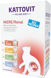 Kattovit Niere​/​Renal Multipack, Nassfutter für Katzen (12x85g)