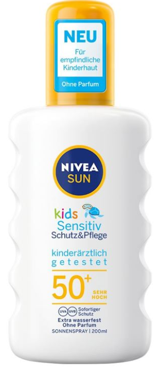 Nivea Sun Kids Sensitiv Sonnenspray LSF 50+ (200 ml)