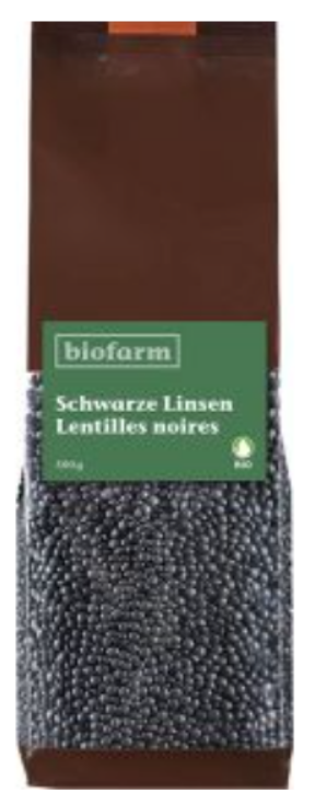 Biofarm Schwarze Linsen Beluga Knospe (500g)