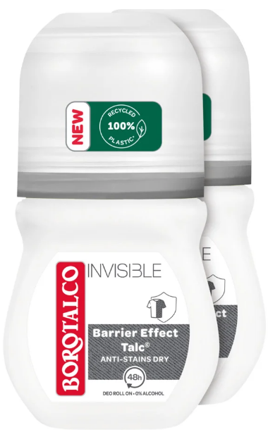 Borotalco Deo Invisible Roll on (2x50ml)