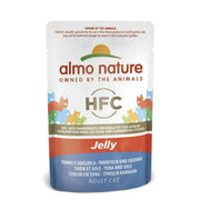 Almo Nature HFC Jelly Thunfisch mit Seezunge, Nassfutter für Katzen (55g)