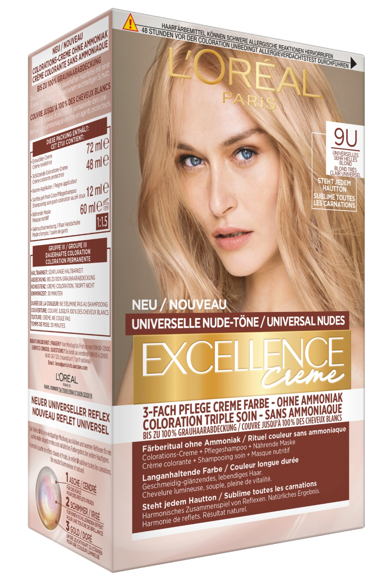 EXCELLENCE Universelle Nudes 9U Sehr helles Blond (1 Stk)
