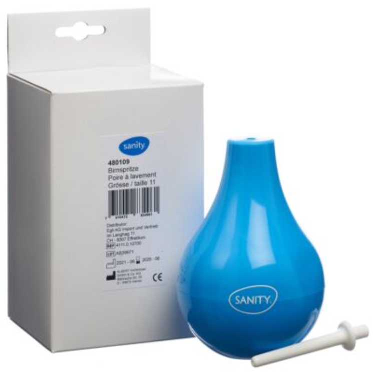 Sanity Birnspritze Gr11 zweiteilig (347ml)