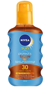 Nivea Sun Sonnenöl Protect & Bronze LSF 30 Spray (200ml)