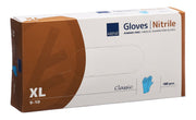 ABENA Classic Nitrilhandschuhe XL, 240mm, puderfrei unsteril blau (100 Stk)