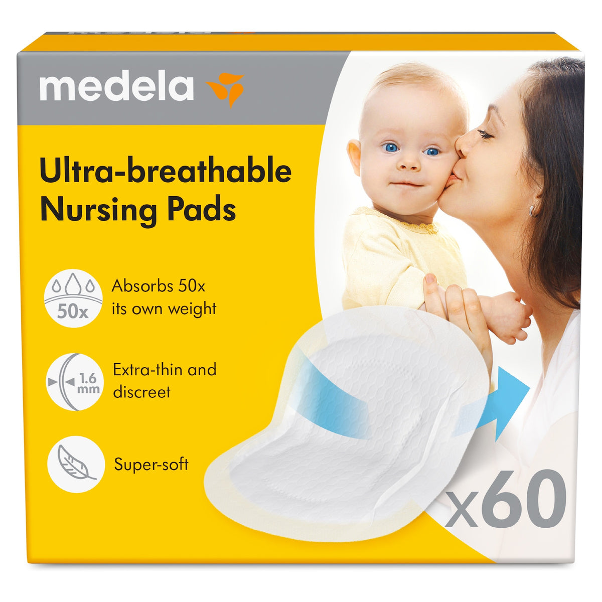 Medela Ultra-atmungsaktive Stilleinlagen (60 Stk)