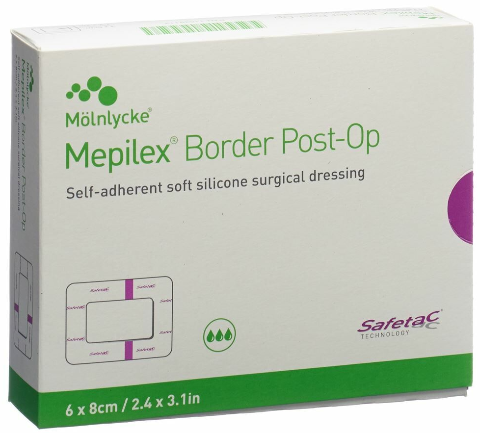 Mepilex Border Post-OP 6x8cm (10 Stk)