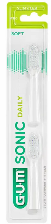GUM Sonic Daily Ersatzköpfe weiss (2 Stk)