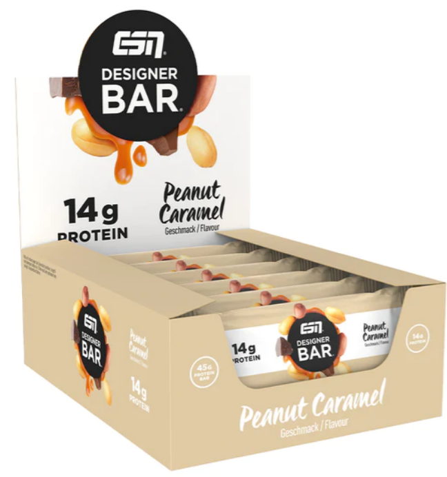 ESN Designer Bar Peanut Caramel (12x45g)