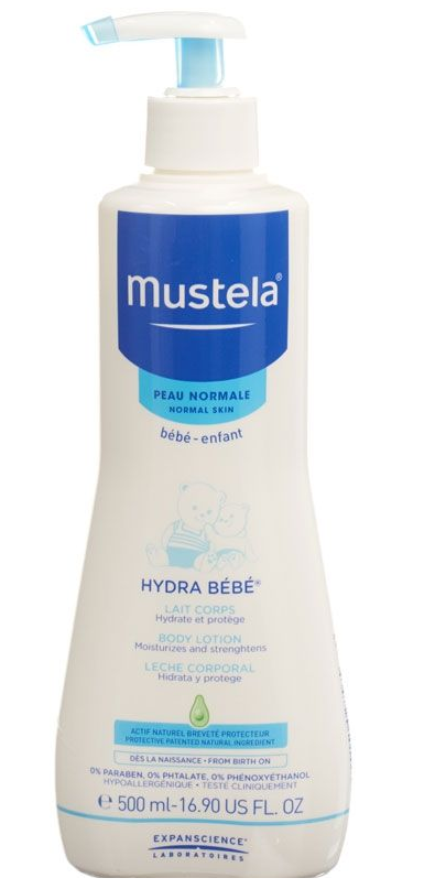 Mustela Baby Hydra Bébé Körpermilch (500ml)